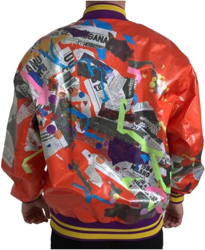 D&G Trainingsjack D&G Bedrukt satijnen baseballjack bomberjack - Foto 3