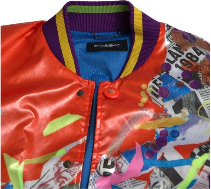 D&G Trainingsjack D&G Bedrukt satijnen baseballjack bomberjack