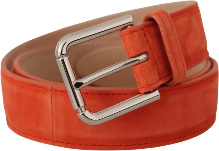 Dolce & Gabbana Oranje Suède Riem met Logogesp Orange Dames