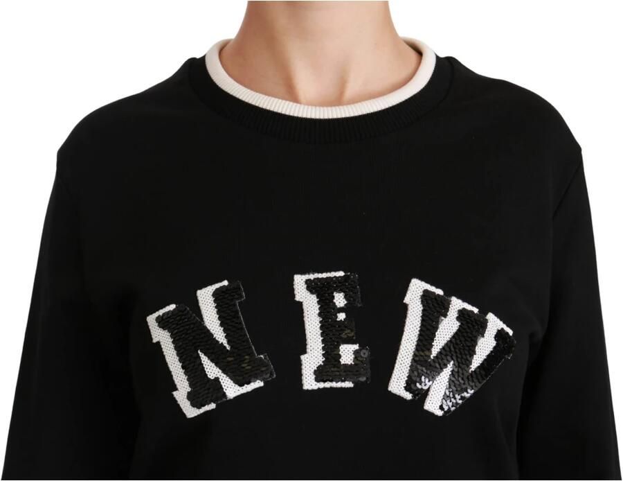 D&G Sweater D&G Dolce Gabbana Rinascimento Sweatshirt Zwart Lange Mouw
