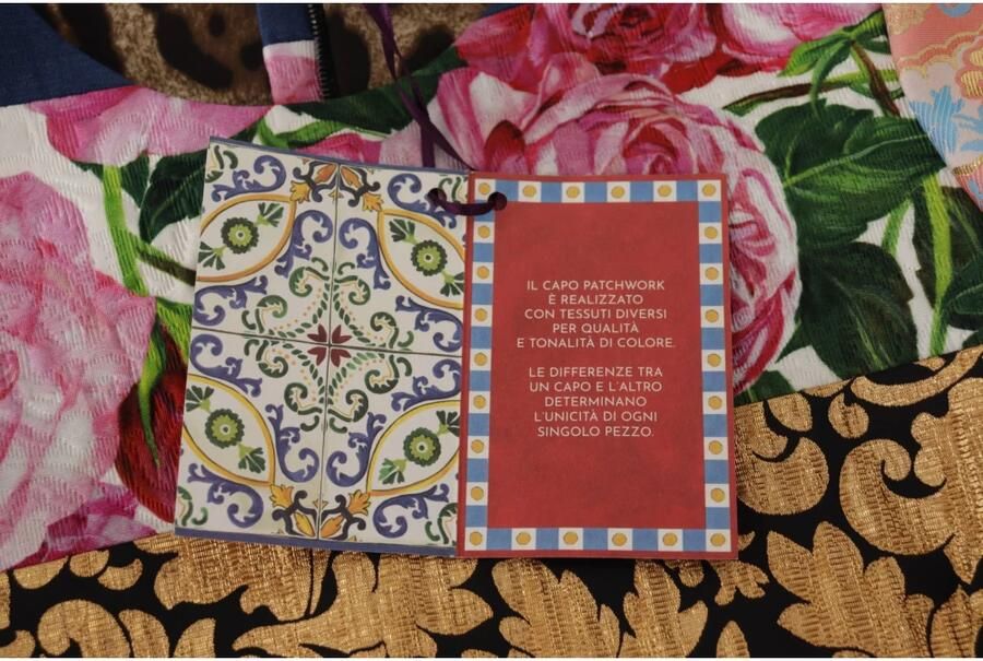 Dolce & Gabbana Multicolor Pachwork Floral Sheath Jaquard Mini Gown Dress Meerkleurig Dames - Foto 2