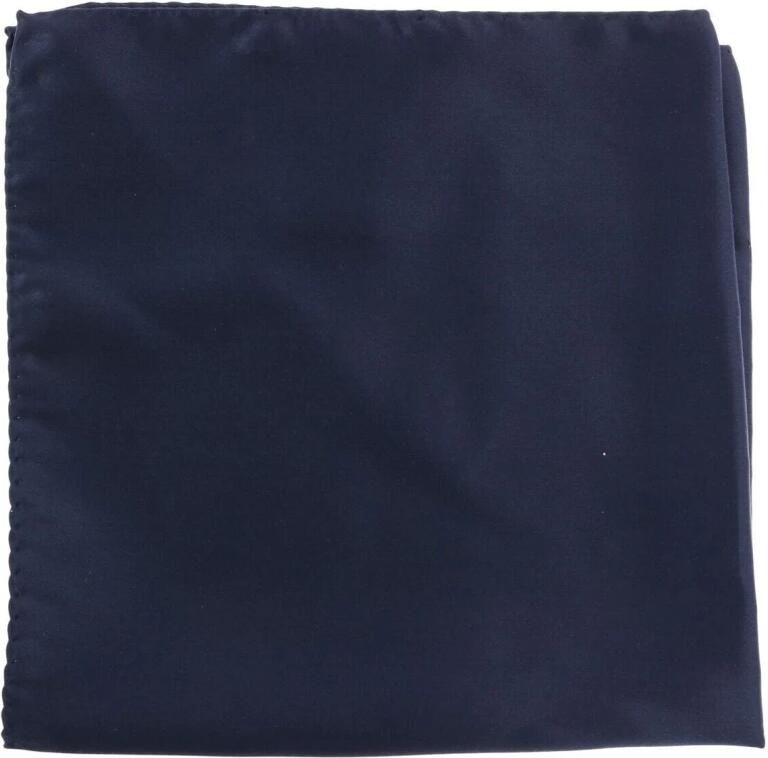 Dolce & Gabbana Zijden Zakdoek Blauw Blue Heren