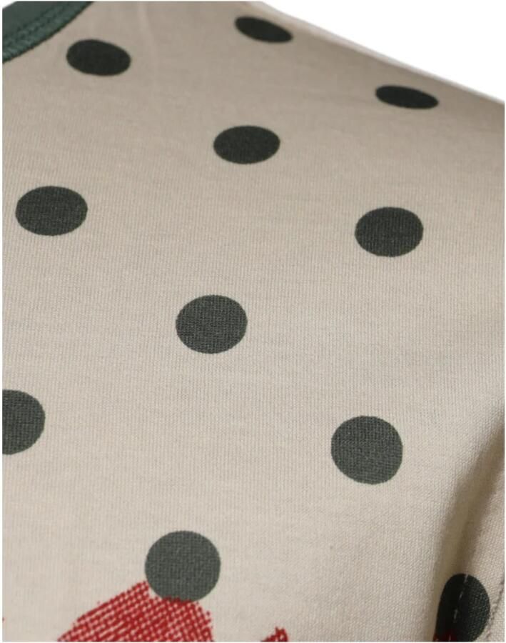Dolce & Gabbana Polka Dot Grafische Print T-shirt Beige Heren - Foto 3