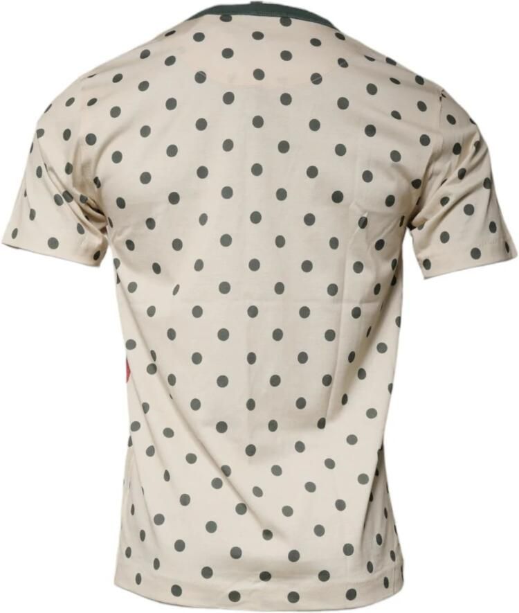 Dolce & Gabbana Polka Dot Grafische Print T-shirt Beige Heren - Foto 2