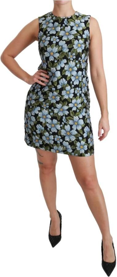 Dolce & Gabbana Prachtige Shift Mini Jurk met Bloemenprint Multicolor Dames - Foto 4