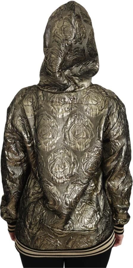 Dolce & Gabbana Queen Jacquard Goud Sweatshirt Hoodie Meerkleurig Dames - Foto 6