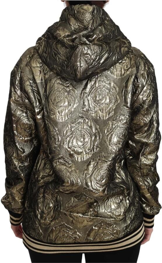 Dolce & Gabbana Queen Jacquard Goud Sweatshirt Hoodie Meerkleurig Dames - Foto 3