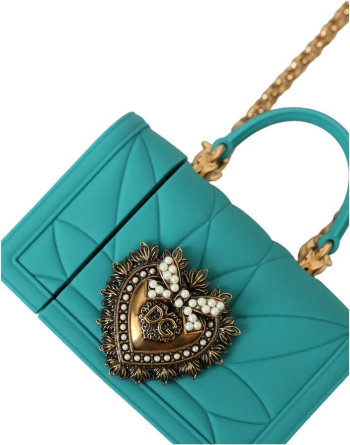 Dolce & Gabbana Turquoise Siliconen Hart Airpods Hoesje Multicolor Dames - Foto 7
