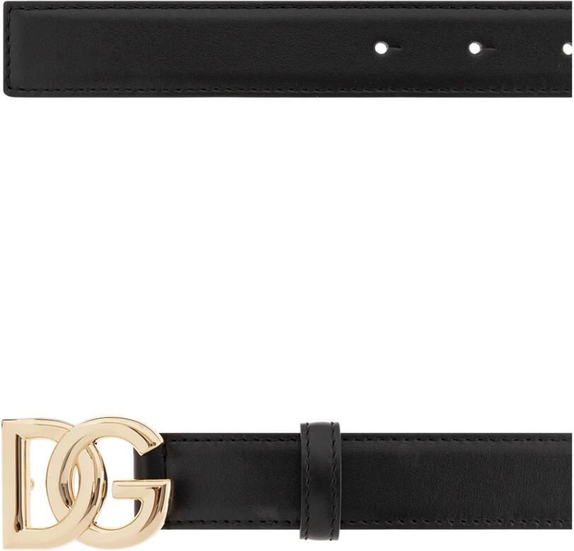 Dolce & Gabbana Zwarte Leren Riem Stijlvolle Accessoire Black - Foto 2