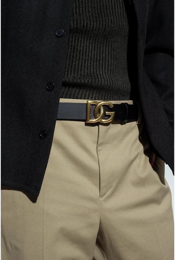 Dolce & Gabbana Zwarte Leren Riem Stijlvolle Accessoire Black - Foto 5