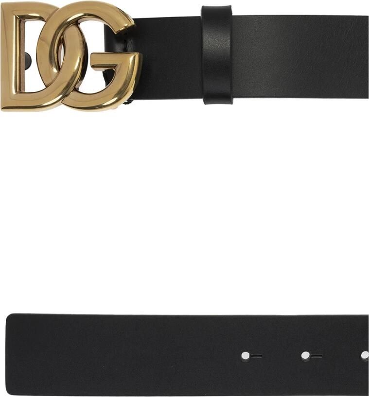 Dolce & Gabbana Zwarte Leren Riem Stijlvolle Accessoire Black - Foto 3