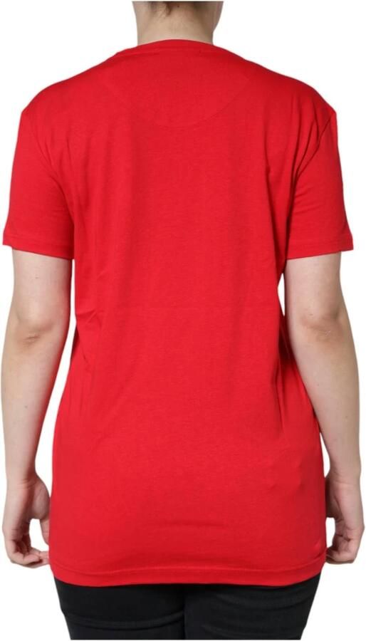 Dolce & Gabbana Rode Katoenen Logo T-shirt voor Vrouwen Red Dames - Foto 3