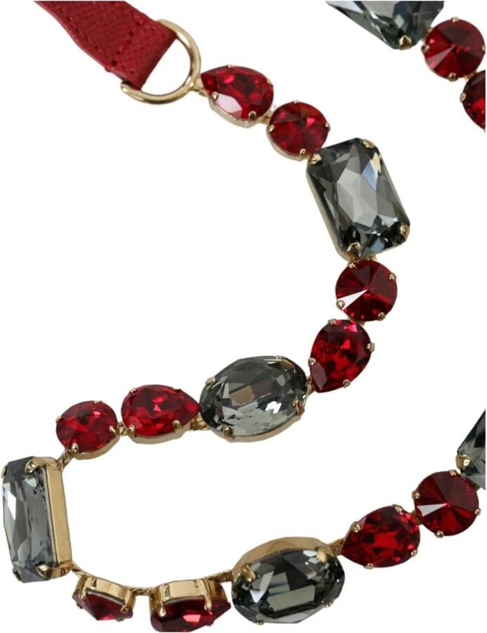 Dolce & Gabbana Rode kristallen gesp taille riem Red Dames - Foto 2