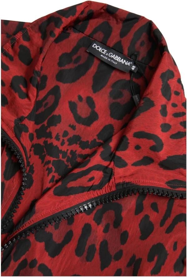 D&G Trainingsjack D&G Trainingsjack met luipaardprint RoodZwart Style - Foto 4