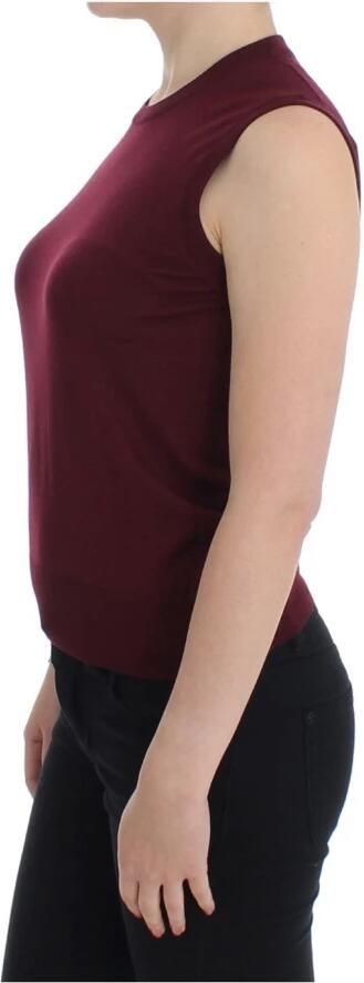 Dolce & Gabbana Rode Mouwloze Crewneck Vest Pullover Red Dames - Foto 6