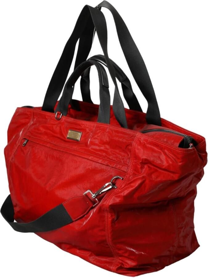 Dolce & Gabbana Blauwe Nylon-Kalfsleren Schoudertas Blue Heren - Foto 8