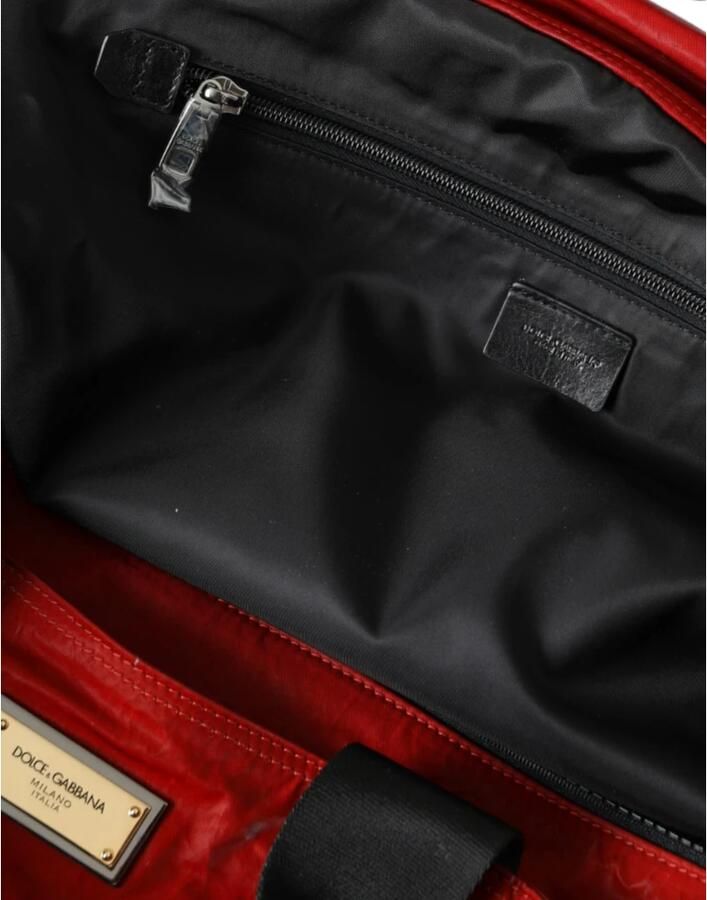 Dolce & Gabbana Blauwe Nylon-Kalfsleren Schoudertas Blue Heren - Foto 5