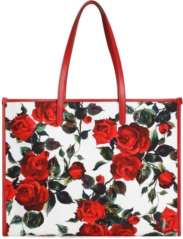 Dolce & Gabbana Rode Rozen Tassen met Magnetische Sluiting Multicolor Dames