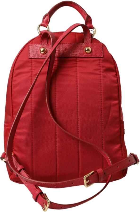 Dolce & Gabbana Rode Vulcano Versierde Rugzak Tas Red Unisex - Foto 2