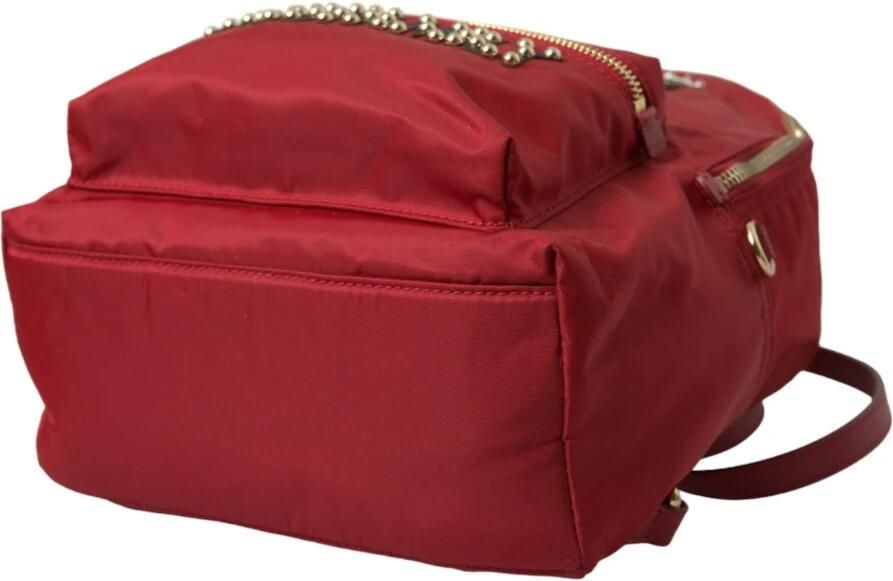 Dolce & Gabbana Rode Vulcano Versierde Rugzak Tas Red Unisex - Foto 3