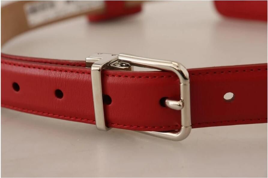 Dolce & Gabbana Rood Leren AirPods Muntportemonnee Riem Red Dames - Foto 3