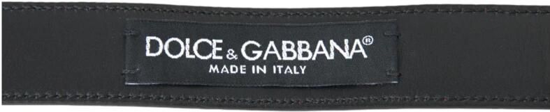 Dolce & Gabbana Rood Leren Metalen Gesp Riem Red Heren - Foto 5