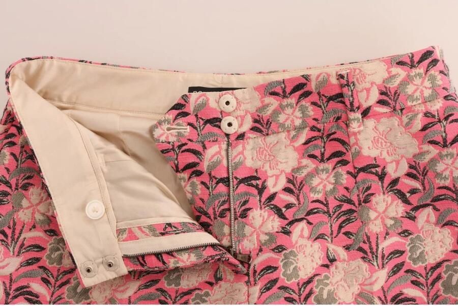 D&G Broek D&G Cropped broek met bloemenprint Classic Fit - Foto 3