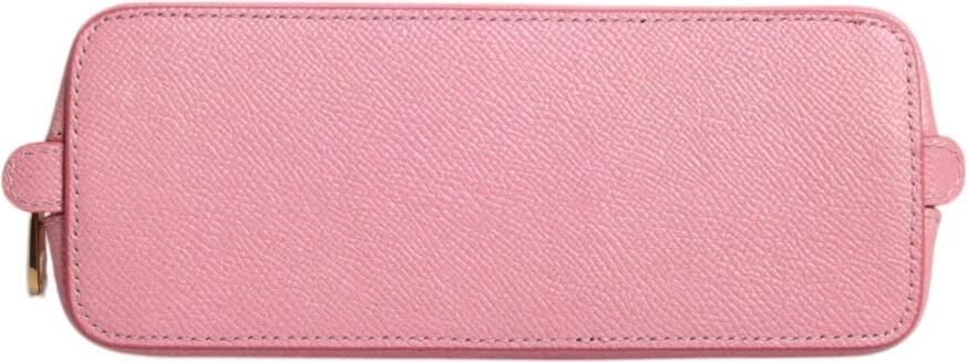Dolce & Gabbana Roze Leren Ritsportemonnee met Logo Pink Dames - Foto 4