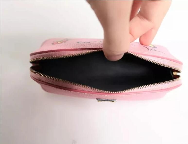 Dolce & Gabbana Roze Leren Ritsportemonnee met Logo Pink Dames - Foto 2