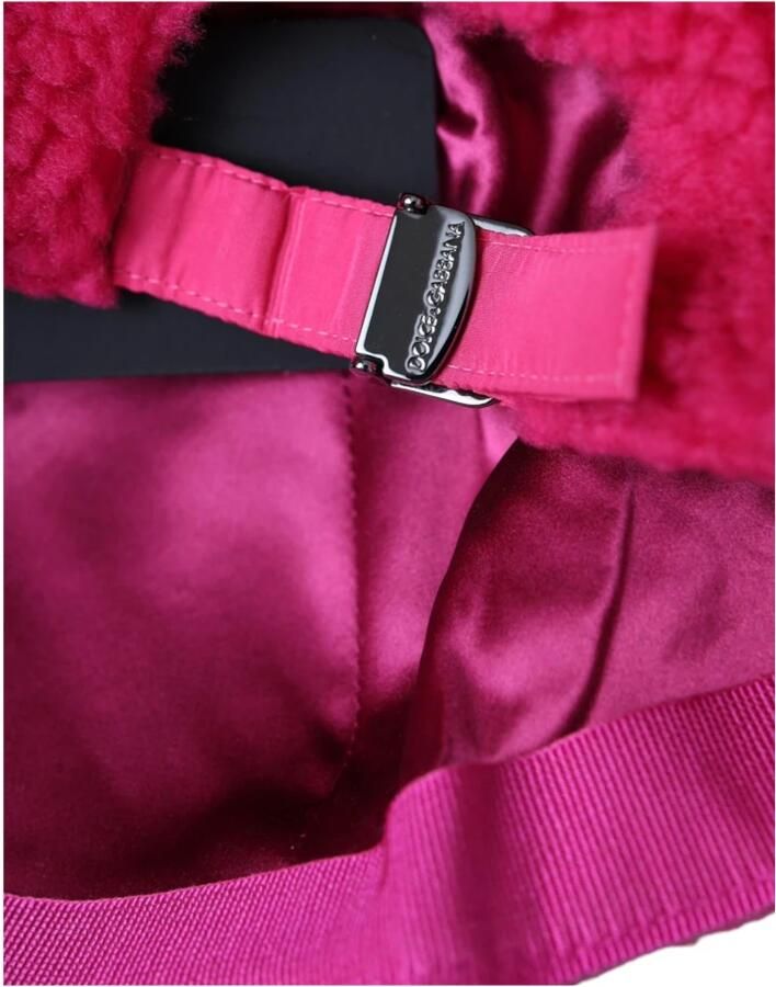 Dolce & Gabbana Roze Pluche Baseballpet Pink Heren - Foto 2