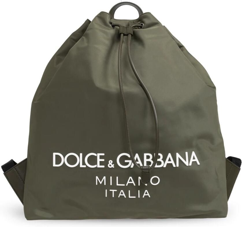 D&G Tas D&G Nylon rugzak met leren trekkoord en verstelbare schouderbanden - Foto 6