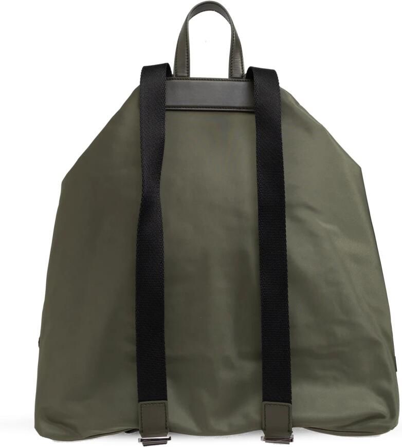 D&G Tas D&G Nylon rugzak met leren trekkoord en verstelbare schouderbanden