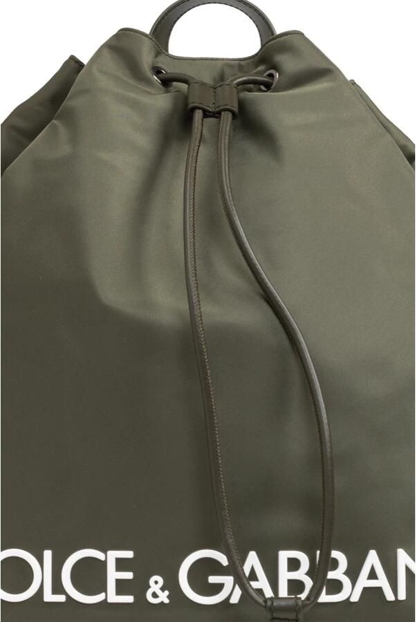 D&G Tas D&G Nylon rugzak met leren trekkoord en verstelbare schouderbanden - Foto 3