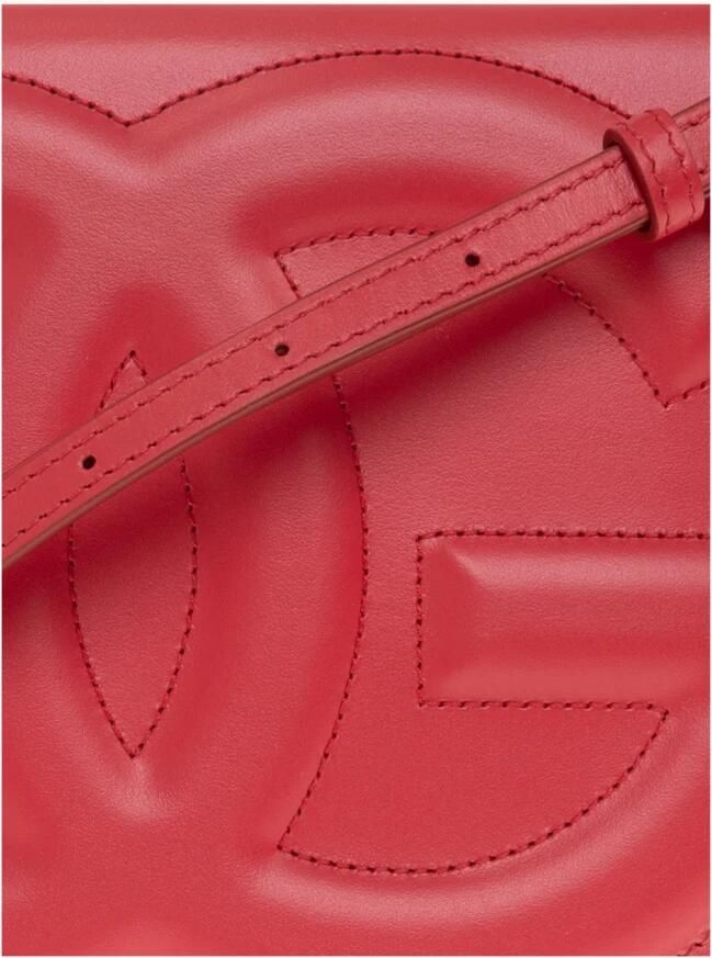 D&G Schoudertas D&G Kalfsleren schoudertas met Maxi-logo en magnetische flap - Foto 3