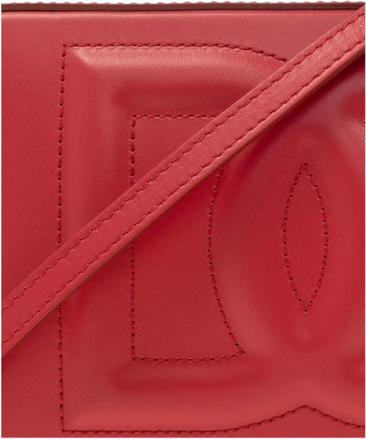 Dolce & Gabbana Schoudertas met Goudkleurige Hardware en Monogram Red Dames - Foto 2