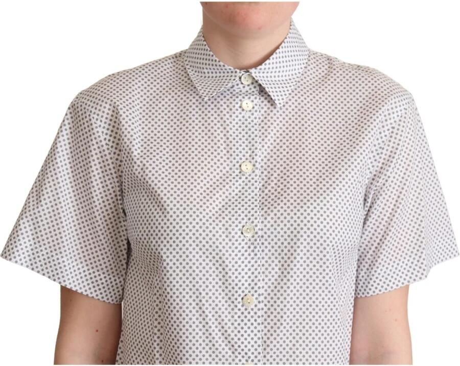 D&G Overhemd D&G Dolce Gabbana Polka Dot overhemd met korte mouwen