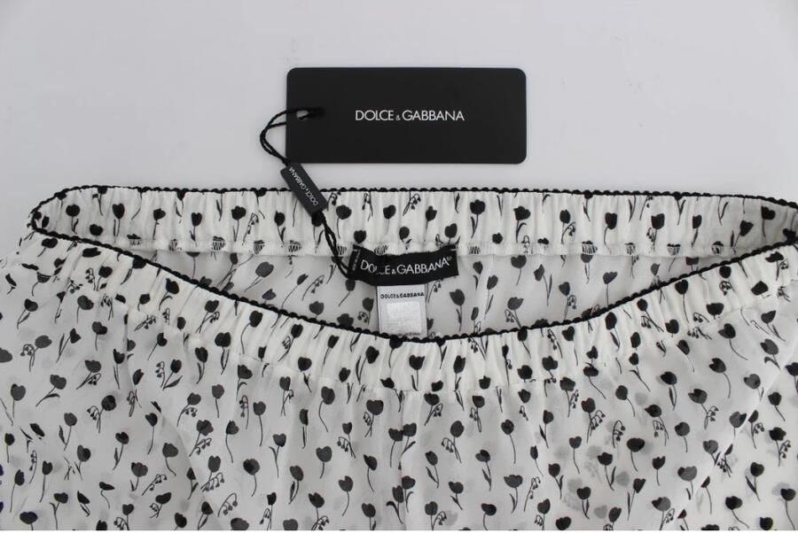 D&G Pyjama's nachthemden D&G Kanten Trim Shorts Bloemenprint