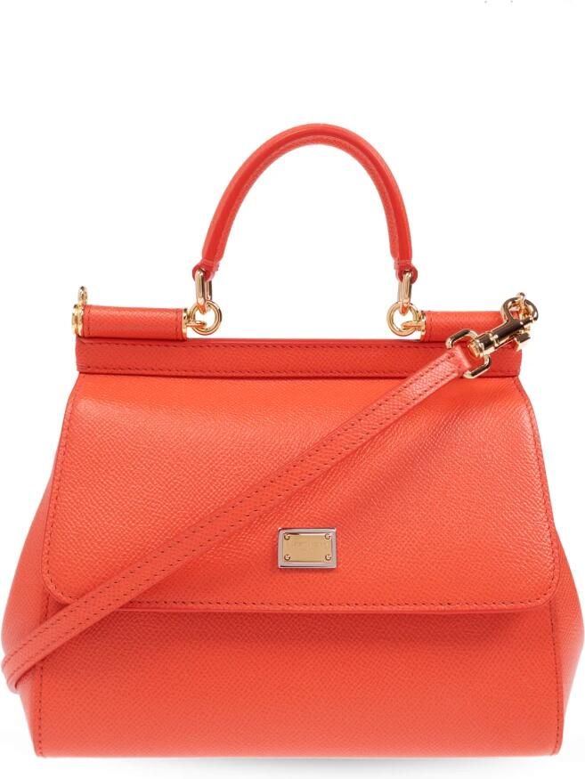 Dolce & Gabbana Sicily Mini schoudertas Orange Dames