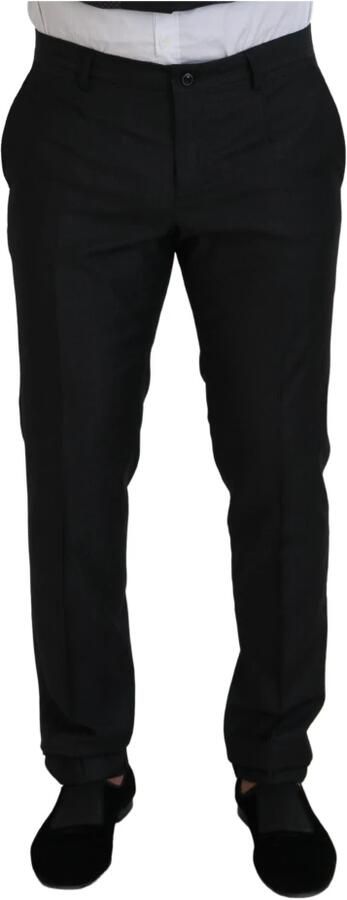 Dolce & Gabbana Zwart Virgin Wool Formeel 3-delig Pak Klassieke Elegantie Black Heren - Foto 11