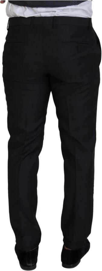 Dolce & Gabbana Zwart Virgin Wool Formeel 3-delig Pak Klassieke Elegantie Black Heren - Foto 14