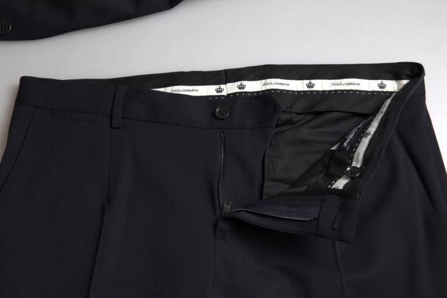 Dolce & Gabbana Donker Slim Fit Pak uit de Martini Collectie Blue Heren - Foto 4