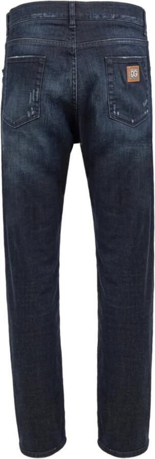 Dolce & Gabbana Skinny jeans met reliëflogo Blue Heren - Foto 5