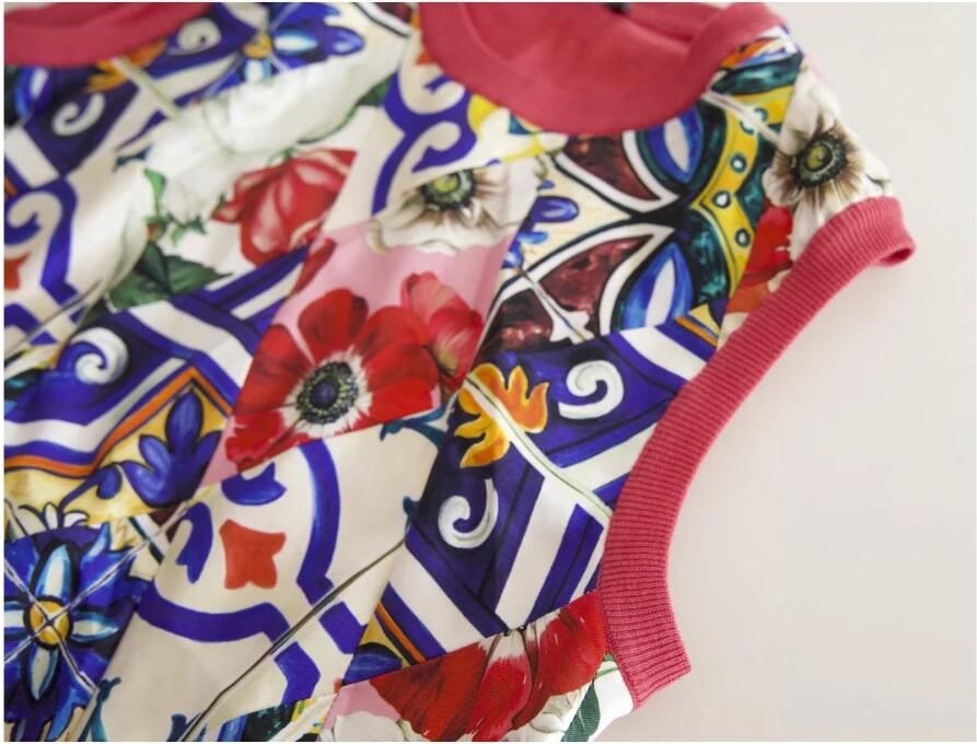 Dolce & Gabbana Multicolor Bloemen Crew Neck Tank Top Multicolor Dames - Foto 2