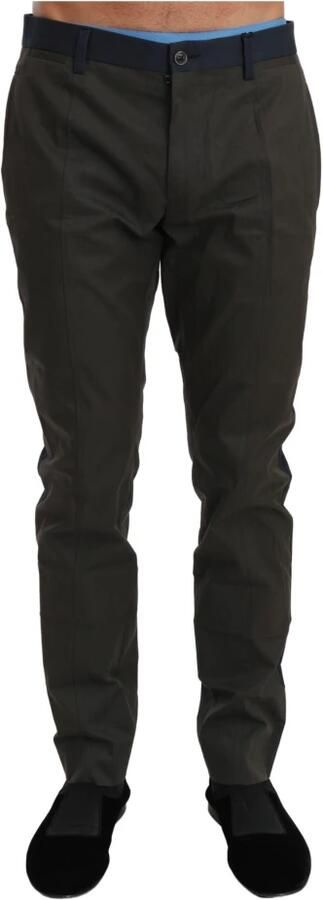 Dolce & Gabbana Slim-Fit Broek Grijs Hoge Kwaliteit Korting Gray Heren - Foto 3