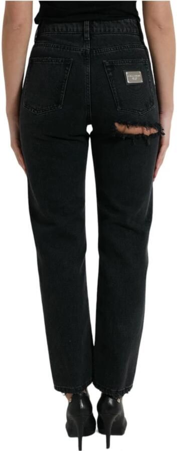Dolce & Gabbana Elegante Zwarte High-Waisted Stretch Jeans Black - Foto 10