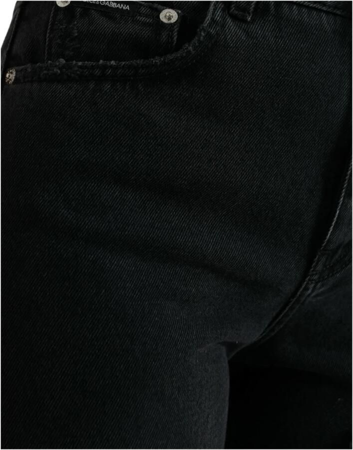 Dolce & Gabbana Elegante Zwarte High-Waisted Stretch Jeans Black - Foto 4