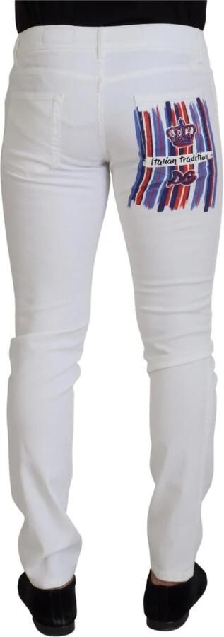 Dolce & Gabbana Witte Stretch Denim Skinny Jeans White Heren - Foto 8