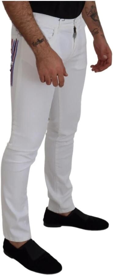 Dolce & Gabbana Witte Stretch Denim Skinny Jeans White Heren - Foto 5