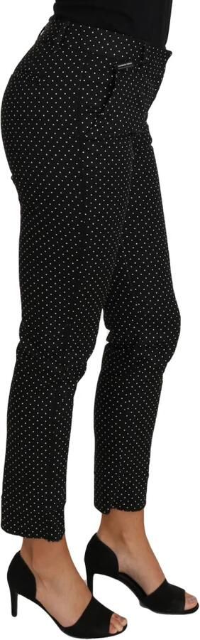 Dolce & Gabbana Pre-owned Black Dress Polka Dot Cropped Straight Pants Black Dames - Foto 3