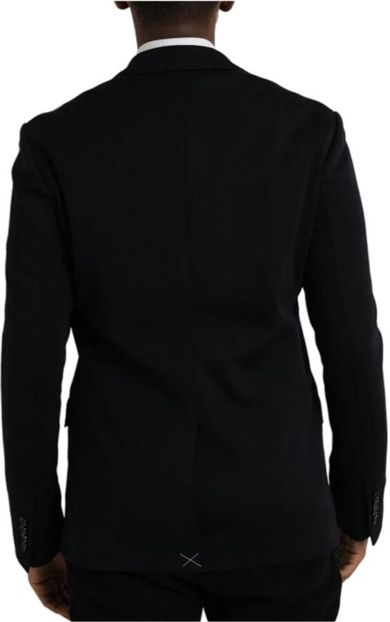 Dolce & Gabbana Slim Fit Wol Blazer Black Heren
